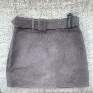 NWT BLANKNYC leather belted mini skirt